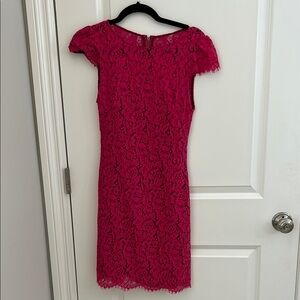 Hot Pink Alice & Olivia Lace Dress